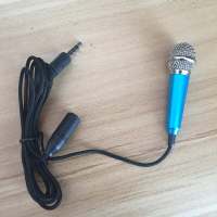 Microfone de karaokê para celular, artefato nacional de karaokê, microfone integrado, mini microfone  Azul
