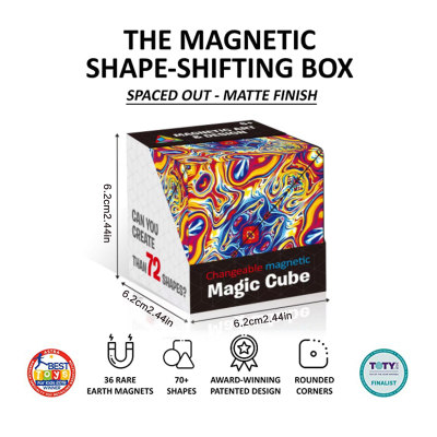 Cubo mágico que cambia de forma magnética para niños