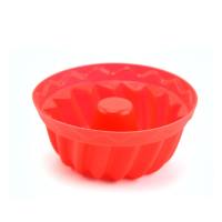 New silicone muffin cup cake baking dessert egg tart pudding mold cake cup silicone baking mold supply  Red