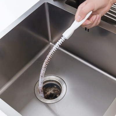 فرشاة تنظيف أنبوب الصرف الصحي أداة خاصة قطعة أثرية للحمام وأرضية الحمام وفرشاة تنظيف الشعر