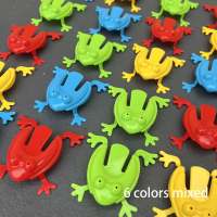 Springender Frosch Springender Frosch pädagogisches Dekompressionsspielzeug  Mehrfarbig