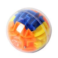 Children's three-dimensional walking ball maze creative puzzle early education toys new intelligence Rubik's cube rolling ball circular maze ball  Multicolor