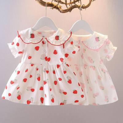 Baby girl princess skirt 1 one-year-old baby clothes 2 super cute girl summer clothes stylish summer dress