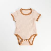 Factory direct sale baby romper summer new triangle romper stylish cute solid color baby clothes  Khaki