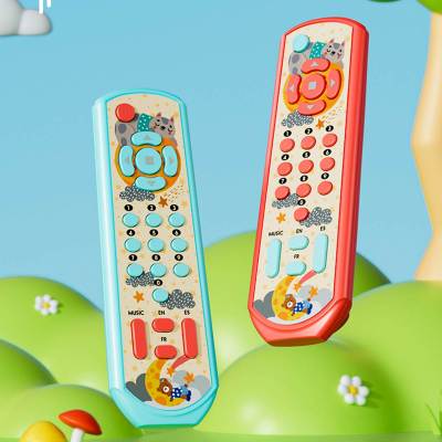 Infant and toddler TV simulation remote control children multilingual with music learning early education educational cognitive toys