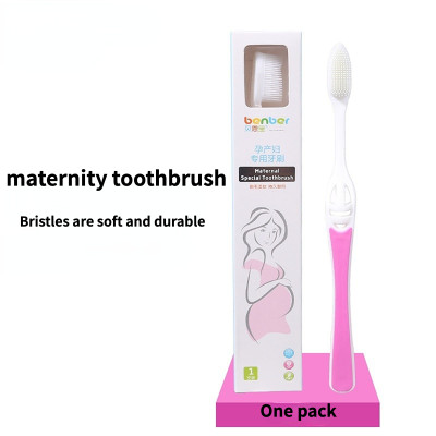 Productos maternos e infantiles Bainbao, cepillo de dientes especial de nanoconfinamiento para mujeres embarazadas, madre posparto, mujeres embarazadas, cepillo de dientes de cerdas suaves de silicona