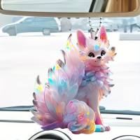 Acrylic decorative pendants perfect car accessories and Christmas tree ornaments  Multicolor