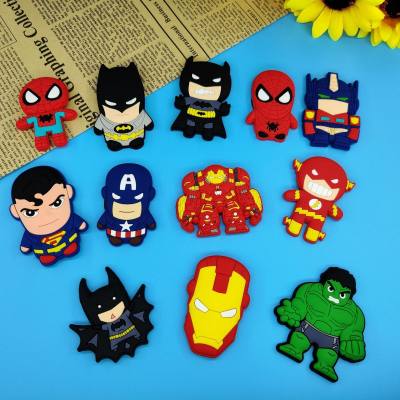Fridge Magnets Creative Cute Avengers Magnets Cartoon Soft Glue Small Gift Magnetic Stickers