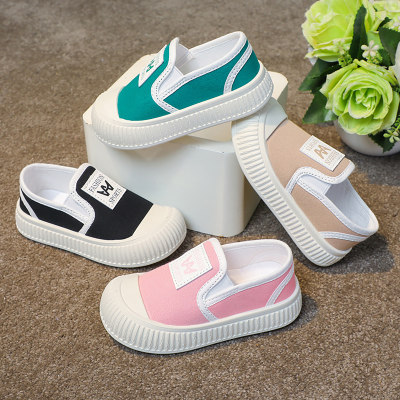 Children's slip-on canvas shoes, easy to put on and take off, comfortable and breathable
