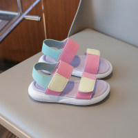 Simple and atmospheric candy-colored medium and large children's sandals  Pink