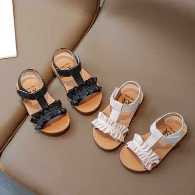 Sandales de mode pour enfants décontractées et cool en dentelle Velcro