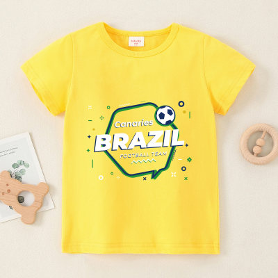 Camiseta infantil manga curta do dia da independência do Brasil hibobi