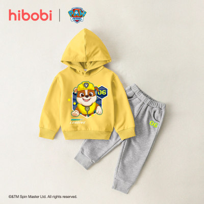 PAW Patrol × hibobi Toddler Animal Letter Printed Hooded Sweater & Pants