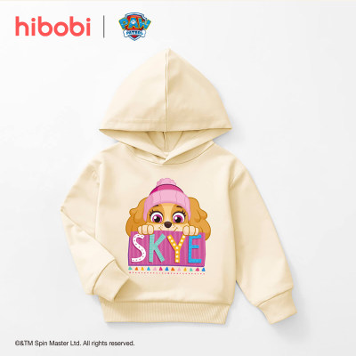 PAW Patrol × hibobi Suéter con capucha con estampado de letras de animales para niños pequeños