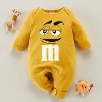 Cartoon Design Jumpsuit for Baby  Yellow
