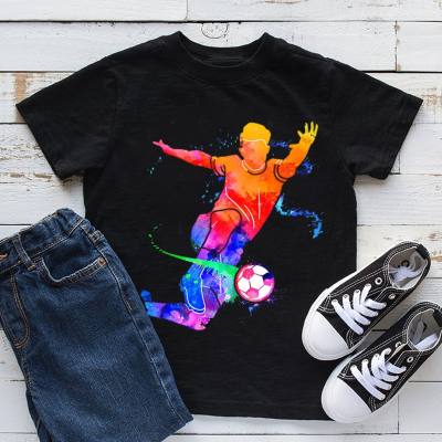 Kid Boy Football Print T-Shirt