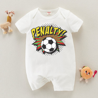 hibobi Boy Baby Body de manga corta con estampado de fútbol