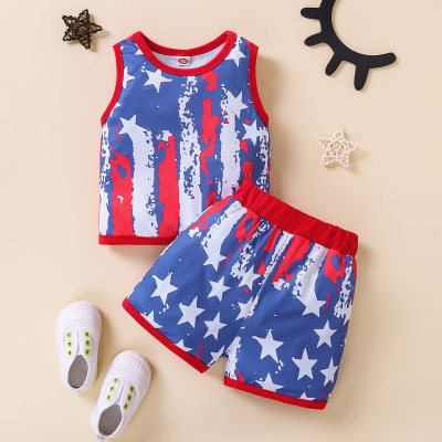 Baby Boy Independence Day Vest Top And Shorts