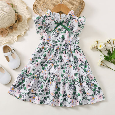 Toddler Girls Casual Floral Dress