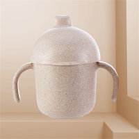 كأس منقار البط والقمح وزجاج مائي محمول سهل الاستخدام مع غطاء - Hibobi