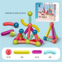 مجموعة ألعاب متنوعة من القضبان المغناطيسية للتعليم المبكرللأطفال - Hibobi