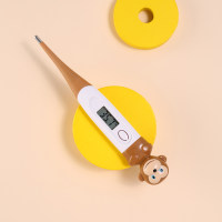 Cabeça de animal termômetro infantil de interruptor duplo centígrado  Castanho
