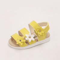 Children's new summer beach sandals 21-30  Yellow