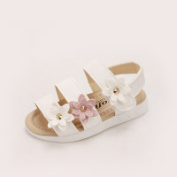 Children's new summer beach sandals 21-30  White