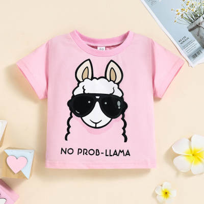 Camiseta de animal lindo dulce para niña pequeña