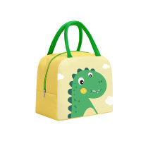 Cartoon Pattern Water-proof Insulation Lunch Hand Bag  Green