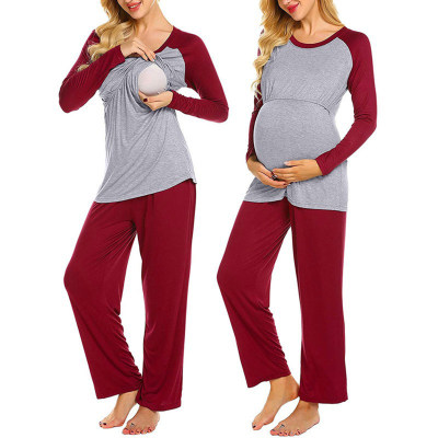 Pijama de lactancia para mamá embarazada