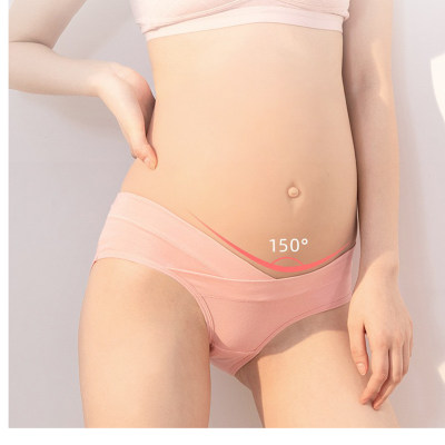 Pregnant Mom 100% Cotton Solid Color 4Pcs Underwears