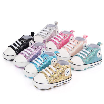 Baby Sequins Solid Color Baby Shoes