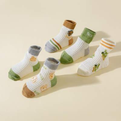 5-piece Baby Cartoon Style Socks