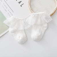 Calcetines de bebé de color sólido  White