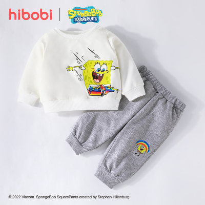 SpongeBob SquarePants × pull hibobi et pantalon gris