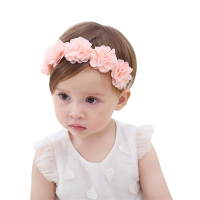 Baby Toddler Girl Chiffon Flower Decor Headband