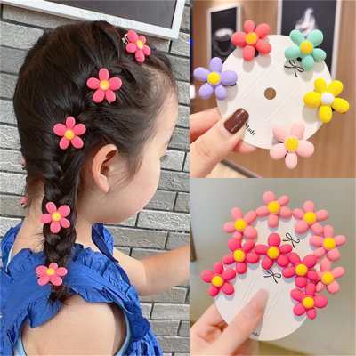 5-teilige Haarnadeln in Blumenform für Mädchen