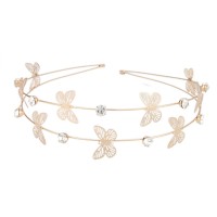 Girls' Crystal Decor Butterfly and Moon and Star Style Layered Hairband  Multicolor
