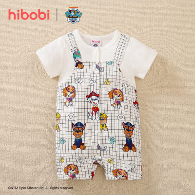 hibobi×PAW Patrol  Baby Boy Cartoon Print  Short Sleeve Cotton  Jumpsuit