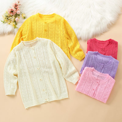 Kid Solid Color Sweater