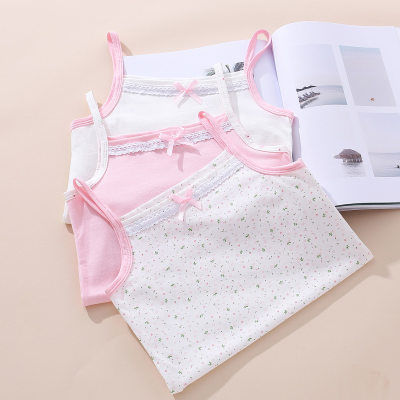 Girls Summer Cute bowknot Cotton Camisole