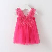 Children's suspender skirt, butterfly wings, mesh skirt, princess skirt, half skirt, tutu skirt, girl's tutu skirt, vest skirt  Hot Pink