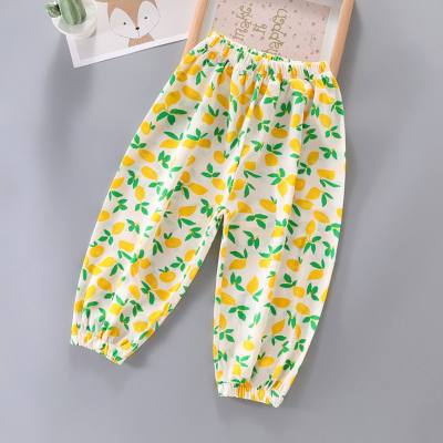 Girls' anti-mosquito pants summer clothes 2024 new summer children's thin trousers Western-style baby leggings bloomers trendy