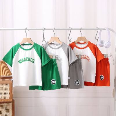 Children's short-sleeved suits summer new boys' clothes girls' shorts clothing T-shirts baby thin summer clothes children's clothes