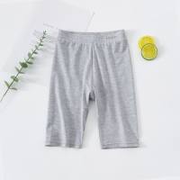 Pantalones cortos Lenzing Modal de cinco puntos para niñas de clase A, pantalones finos de seguridad de verano para niños, pantalones cortos de uso exterior para 5 bebés  Gris oscuro
