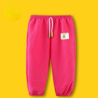 Genuine Hello Little Yellow Duck Summer Children's Anti-Mosquito Pants Breathable Thin Bloomers Boys and Girls Loose Nine-Point Children's Pants
