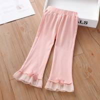 Girls' leggings summer thin style 2024 new baby summer children's spring and autumn clothes stylish outer wear long pants summer  Pink