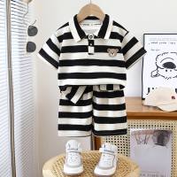Children's short-sleeved suits summer new boys baby POLO shirts boys T-shirts children's clothing  White