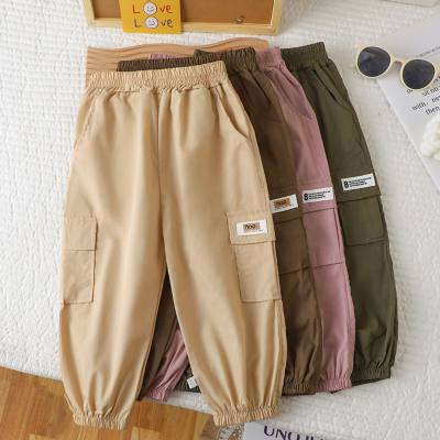 2024 Spring New Children's Overalls for Boys and Girls Korean Style Casual Trousers